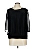 DKNYC Black 3/4 Sleeve Blouse Size L (estimated) - photo 1