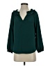 J.Crew 100% Polyester Green 3/4 Sleeve Blouse Size XXS - photo 1