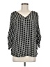 Catwalk to Sidewalk 100% Polyester Black 3/4 Sleeve Blouse Size M - photo 1