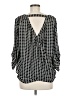 Catwalk to Sidewalk 100% Polyester Black 3/4 Sleeve Blouse Size M - photo 2