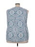 Roz & Ali 100% Polyester Blue Sleeveless Blouse Size 3X - photo 2