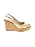 L.L.Bean Gold Ivory Wedges Size EU 38 1/2 - photo 1