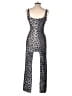 Shein Animal Print Silver Jumpsuit Size 4 - photo 2