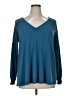 Torrid Teal Long Sleeve Blouse Size 1X Plus (1) - photo 1