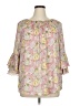 Chaps 100% Polyester Pink 3/4 Sleeve Blouse Size XL - photo 1