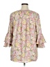 Chaps 100% Polyester Pink 3/4 Sleeve Blouse Size XL - photo 2