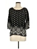 Angie Black 3/4 Sleeve Blouse Size M - photo 1