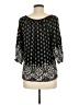 Angie Black 3/4 Sleeve Blouse Size M - photo 2