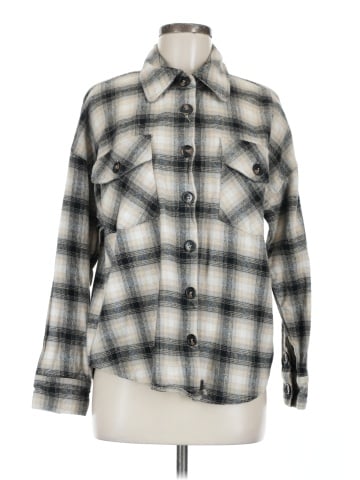 E&M Collection Long Sleeve Button-Down Shirt (view 1)