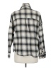 E&M Collection 100% Cotton Plaid Gray Long Sleeve Button-Down Shirt Size M - photo 2