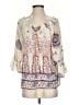 Love 100% Polyester Ivory 3/4 Sleeve Blouse Size S - photo 1