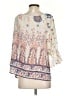 Love 100% Polyester Ivory 3/4 Sleeve Blouse Size S - photo 2
