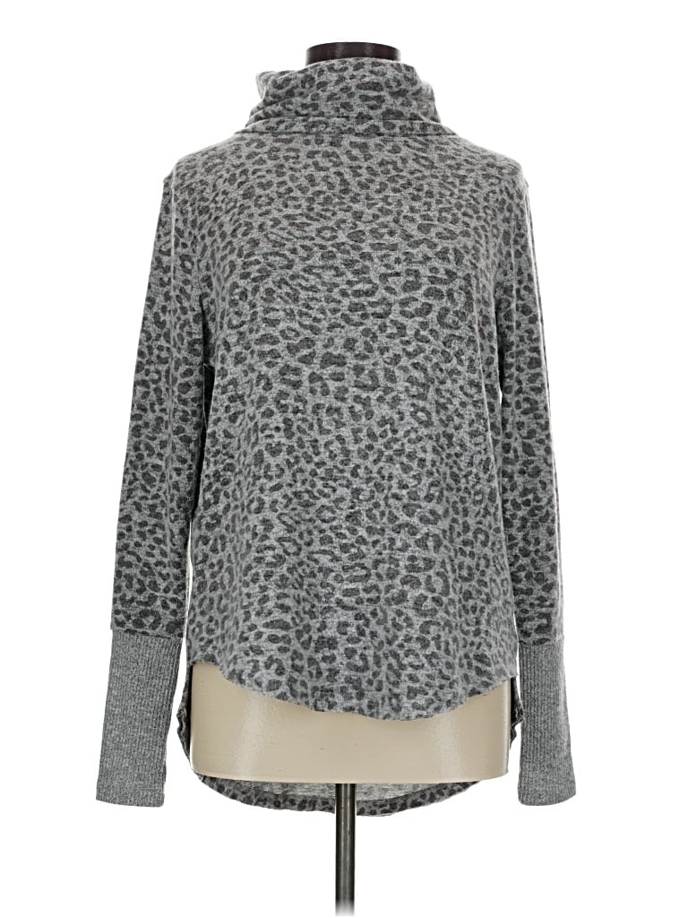 Pre-owned Sweet Romeo Turtleneck Sweater In Gray