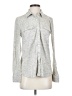 Splendid Metallic Gray Long Sleeve Button-Down Shirt Size XS - photo 1