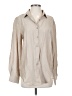 Unbranded 100% Polyester Tan 3/4 Sleeve Blouse Size S - photo 1