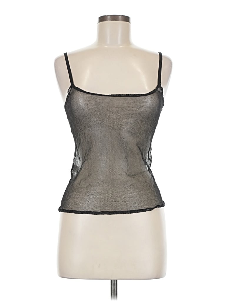 Pre-owned Prada Tank Top Black Strapless Neckline Tops