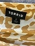 Torrid 100% Polyester Animal Print Tan 3/4 Sleeve Blouse Size 2X Plus (2) - photo 4