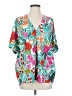 Jodifl 100% Polyester Tropical Teal Kimono Size S - photo 1