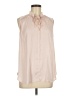 Ann Taylor LOFT 100% Polyester Ivory Sleeveless Blouse Size M - photo 1