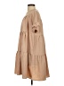 Roolee 100% Polyester Solid Tan Casual Dress Size S - photo 5