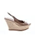 Pura Lopez 100% Leather Brown Tan Wedges Size EU 39 1/2 - photo 1