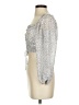 Cotton Candy LA 100% Polyester Silver Long Sleeve Blouse Size S - photo 5