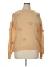 Cato 100% Polyester Stars Tan Pullover Sweater Size XL - photo 1