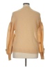 Cato 100% Polyester Stars Tan Pullover Sweater Size XL - photo 2