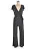 Max Studio Chevron-herringbone Gray Black Jumpsuit Size M (estimated) - photo 1