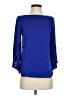Milly Blue 3/4 Sleeve Silk Top Size 2 - photo 1