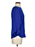 Milly Blue 3/4 Sleeve Silk Top Size 2 - photo 4