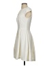 Halston Heritage Solid Ivory Cocktail Dress Size 2 - photo 5