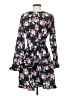 Unbranded 100% Polyester Floral Black Casual Dress Size S - photo 2