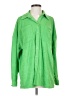 PrettyLittleThing Green Long Sleeve Button-Down Shirt Size 4 - photo 1
