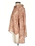 Parker Animal Print Brown Long Sleeve Blouse Size S - photo 5