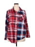 Paper Tee Plaid Red Long Sleeve Button-Down Shirt Size 2X - photo 1