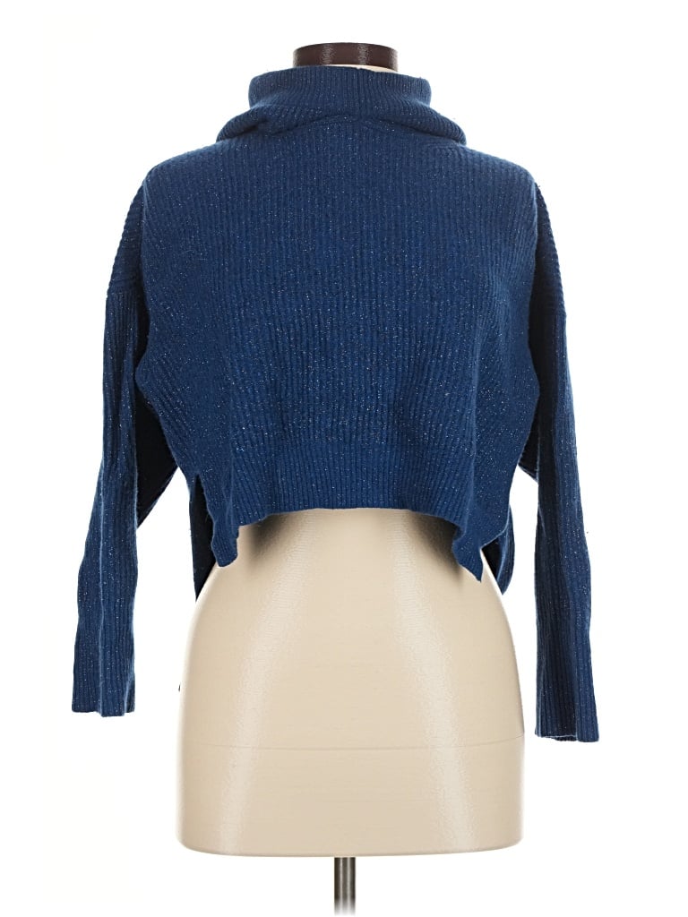 Pre-owned Nude Turtleneck Sweater In Blue