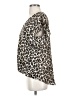 Vince Camuto 100% Polyester Animal Print Brown Short Sleeve Blouse Size S - photo 5
