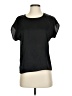Shein 100% Polyester Black Short Sleeve Top Size 4 - photo 1