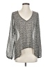 Eight Sixty 100% Polyester Silver Long Sleeve Blouse Size S - photo 1