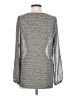Eight Sixty 100% Polyester Silver Long Sleeve Blouse Size S - photo 2