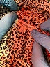 Hester & Orchard 100% Polyester Animal Print Brown Long Sleeve Blouse Size L - photo 7