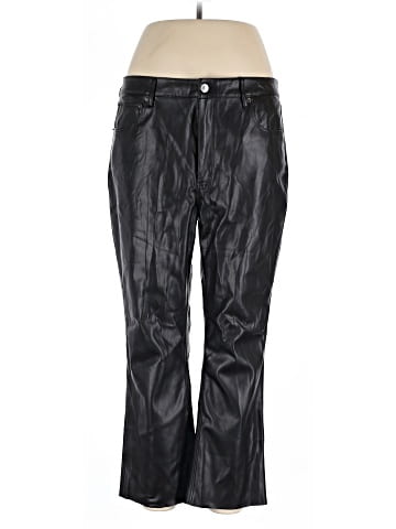 Zara Faux Leather Pants (view 1)