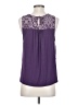 Merona 100% Polyester Purple Sleeveless Blouse Size S - photo 2