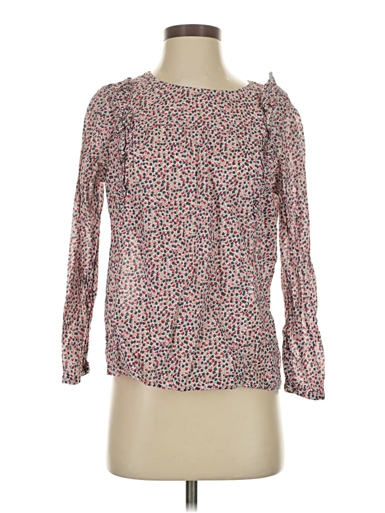 Pre-owned J.crew Mercantile Long Sleeve T-shirt In Pink