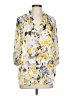 Pleione 100% Polyester Yellow 3/4 Sleeve Blouse Size L - photo 1