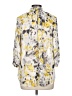 Pleione 100% Polyester Yellow 3/4 Sleeve Blouse Size L - photo 2