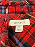On 34th Plaid Red Long Sleeve Blouse Size XXL - photo 7