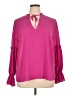 ELOQUII 100% Polyester Pink 3/4 Sleeve Blouse Size 14 - photo 1