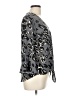 Veronica M. Animal Print Gray 3/4 Sleeve Blouse Size L - photo 4